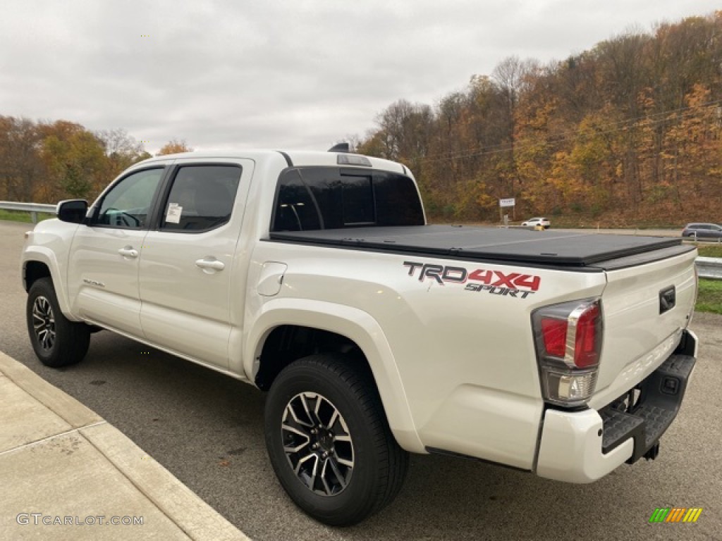 2021 Tacoma TRD Sport Double Cab 4x4 - Wind Chill Pearl / TRD Cement/Black photo #2