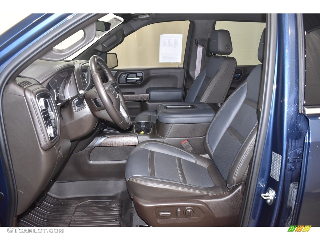 2019 Sierra 1500 Denali Crew Cab 4WD - Pacific Blue Metallic / Dark Walnut/­Dark Ash Grey photo #8