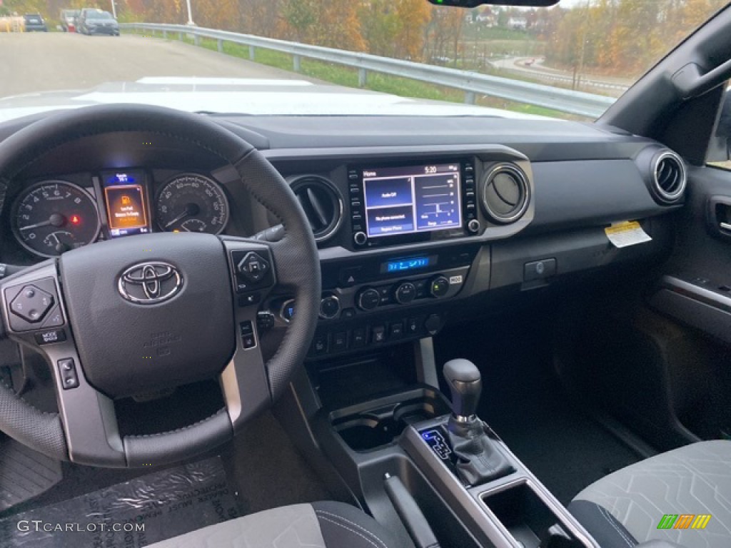 2021 Tacoma TRD Sport Double Cab 4x4 - Wind Chill Pearl / TRD Cement/Black photo #3