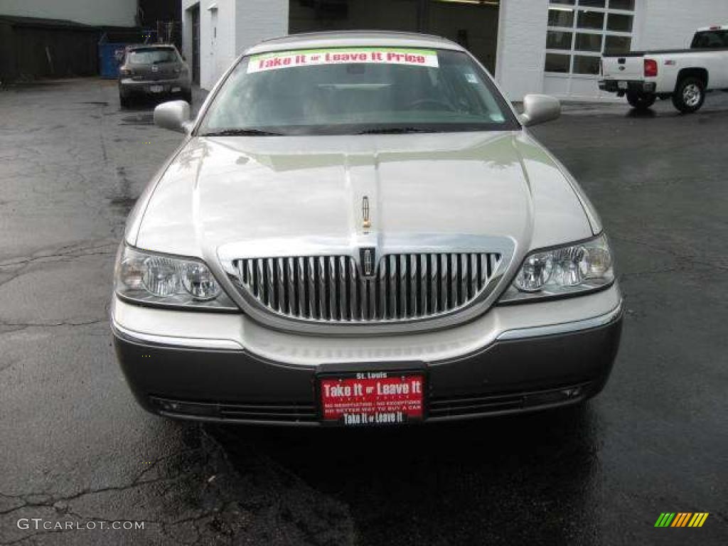 2003 Town Car Cartier - Silver Birch Metallic / Dark Stone/Medium Light Stone photo #1