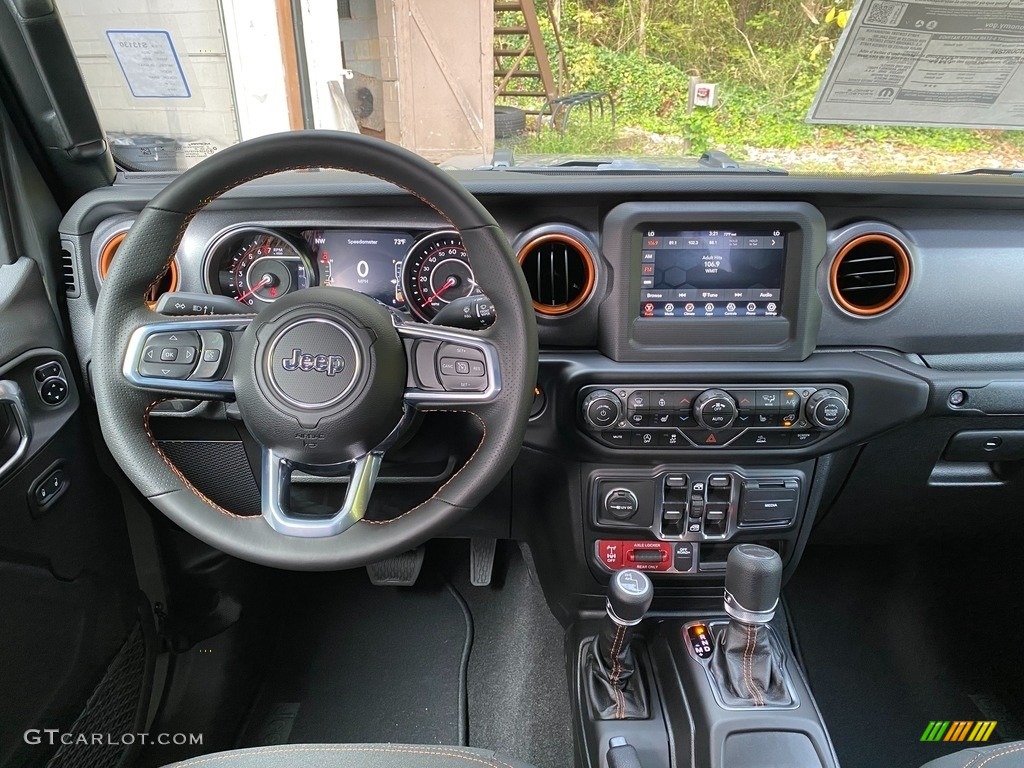 2021 Jeep Gladiator Mojave 4x4 Black Dashboard Photo #140009965