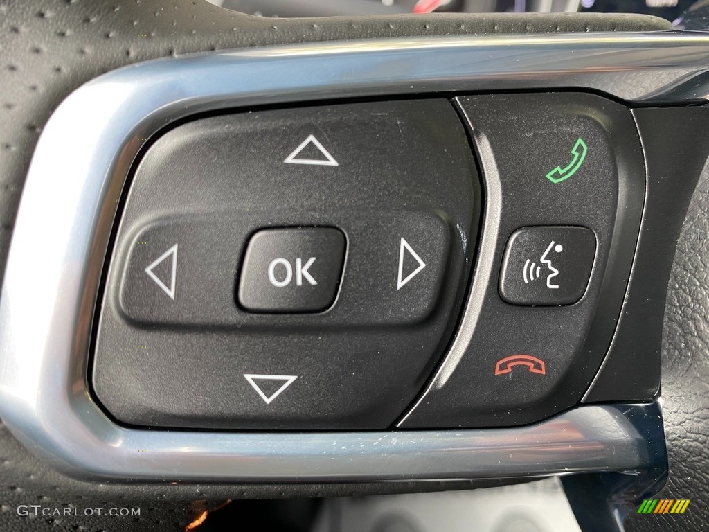 2021 Jeep Gladiator Mojave 4x4 Black Steering Wheel Photo #140009986