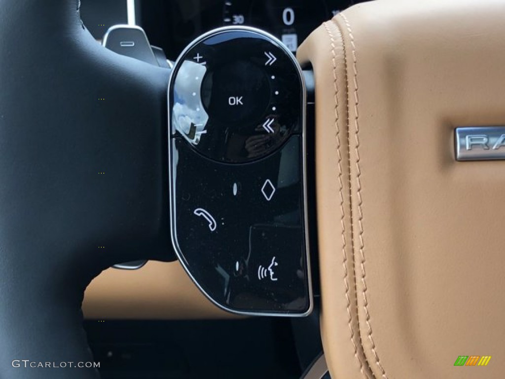 2021 Land Rover Range Rover Autobiography Vintage Tan/Ebony Steering Wheel Photo #140010030