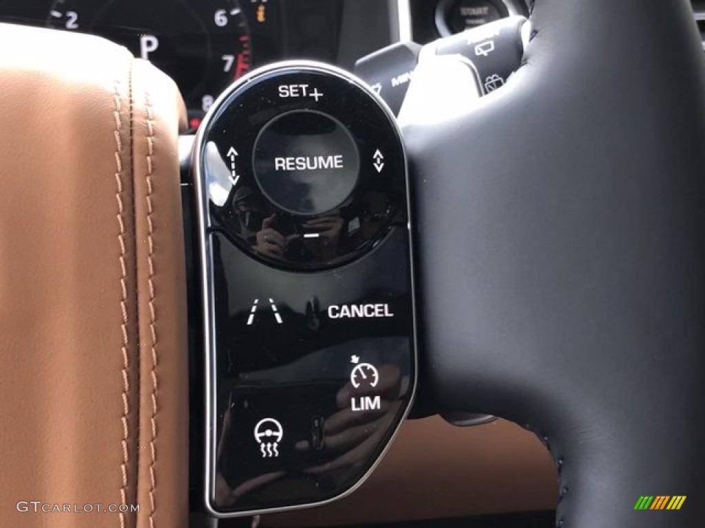 2021 Land Rover Range Rover Autobiography Vintage Tan/Ebony Steering Wheel Photo #140010046