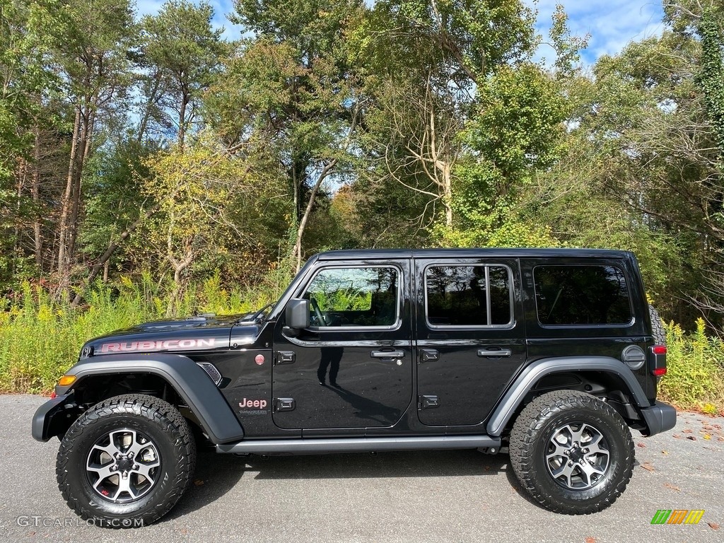 2021 Wrangler Unlimited Rubicon 4x4 - Black / Black photo #1