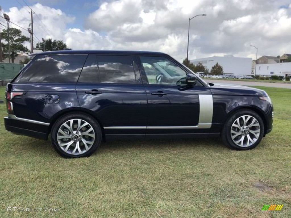 Portofino Blue Metallic 2021 Land Rover Range Rover P525 Westminster Exterior Photo #140010394