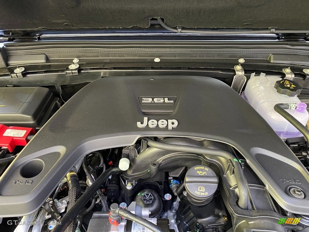 2021 Jeep Wrangler Unlimited Rubicon 4x4 3.6 Liter DOHC 24-Valve VVT V6 Engine Photo #140010397