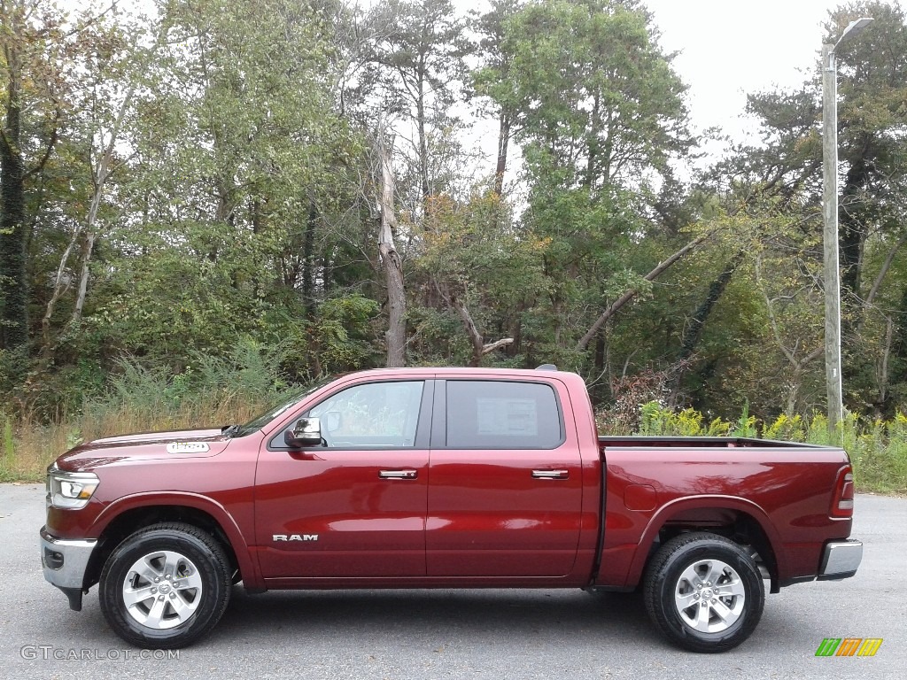 2021 1500 Laramie Crew Cab 4x4 - Delmonico Red Pearl / Black photo #1