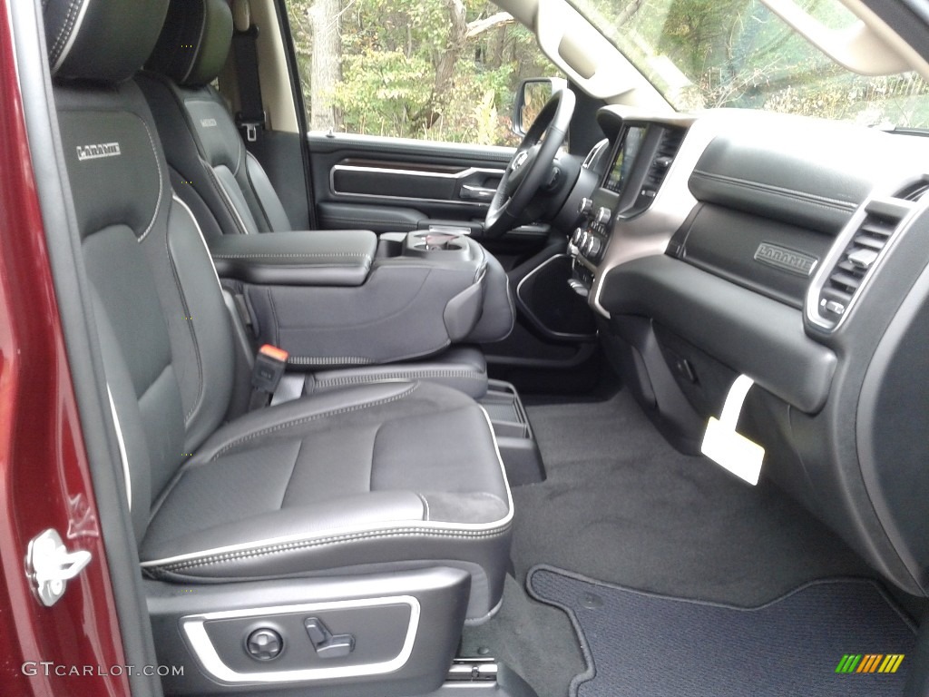 Black Interior 2021 Ram 1500 Laramie Crew Cab 4x4 Photo #140011184