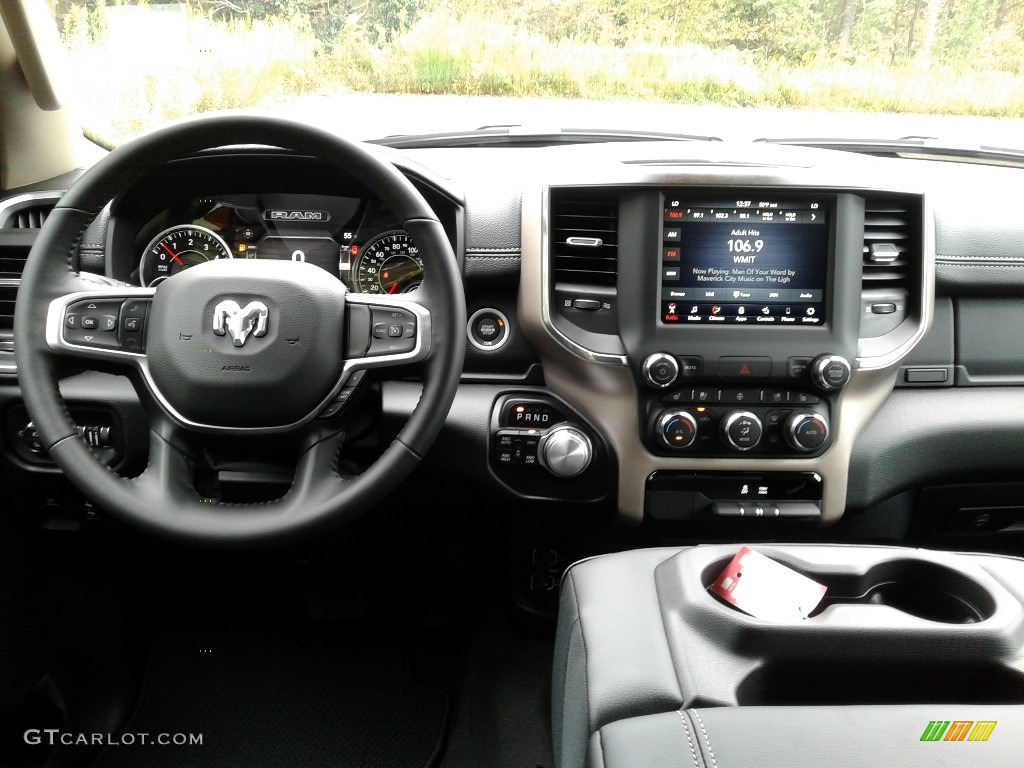 2021 Ram 1500 Laramie Crew Cab 4x4 Black Dashboard Photo #140011204