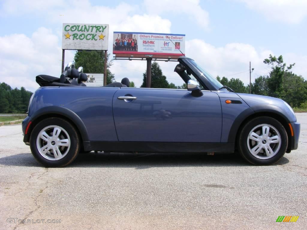 2005 Cooper Convertible - Cool Blue Metallic / Dark Grey photo #5