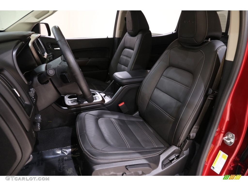 Jet Black Interior 2020 GMC Canyon Denali Crew Cab 4WD Photo #140015110