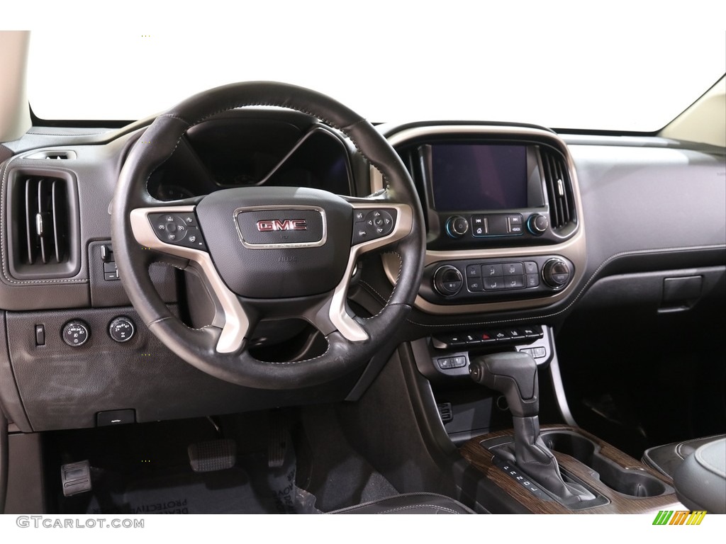 2020 GMC Canyon Denali Crew Cab 4WD Jet Black Dashboard Photo #140015115
