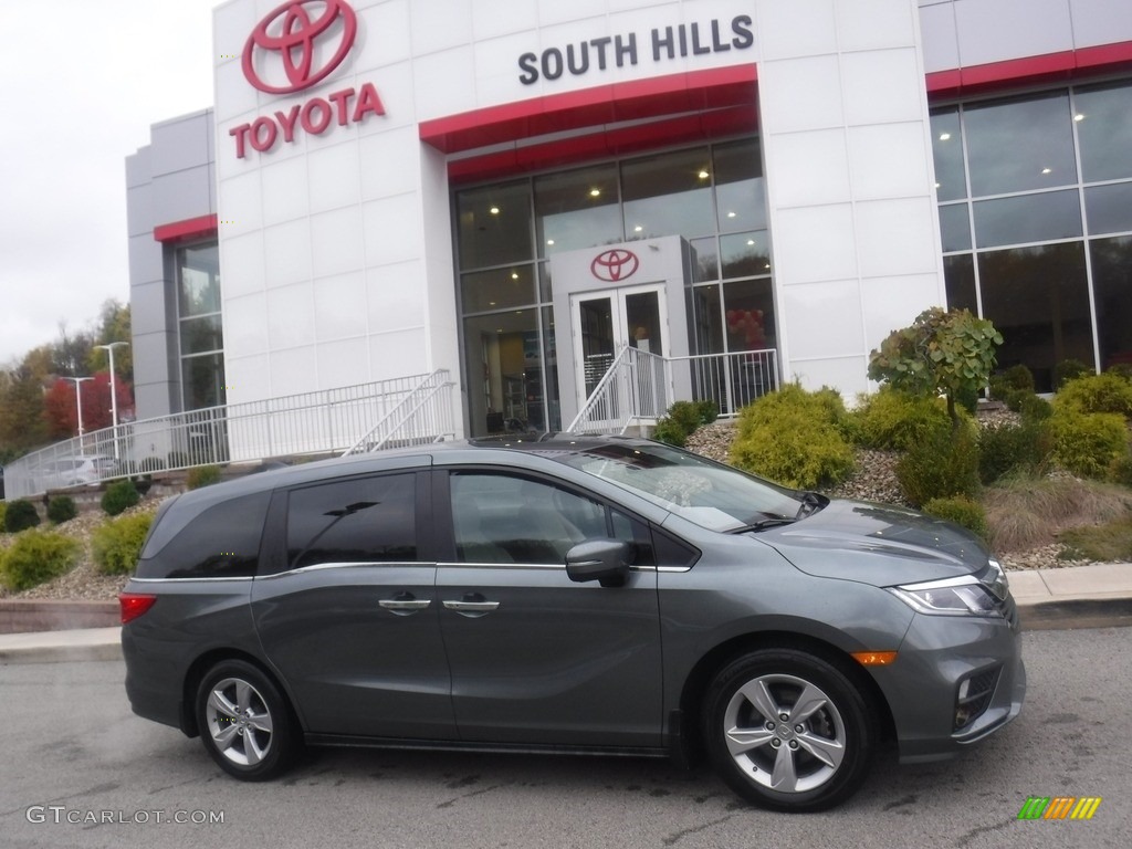 2019 Odyssey EX-L - Forest Mist Metallic / Beige photo #2