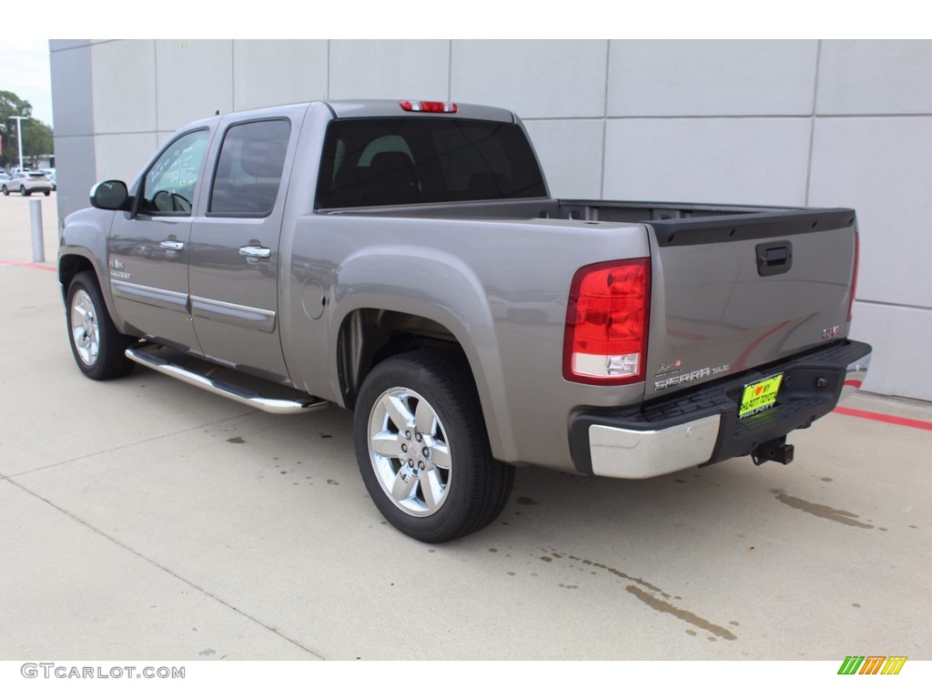 2012 Sierra 1500 SLE Crew Cab - Steel Gray Metallic / Ebony photo #6