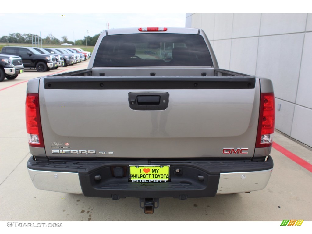 2012 Sierra 1500 SLE Crew Cab - Steel Gray Metallic / Ebony photo #7