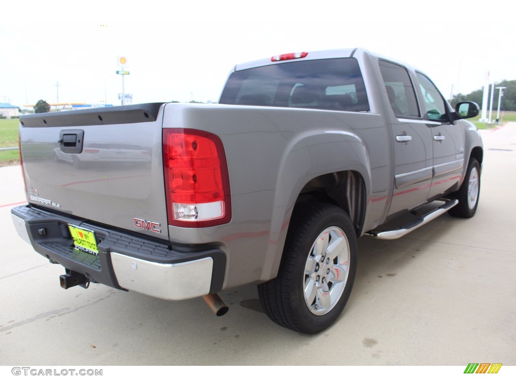 2012 Sierra 1500 SLE Crew Cab - Steel Gray Metallic / Ebony photo #8