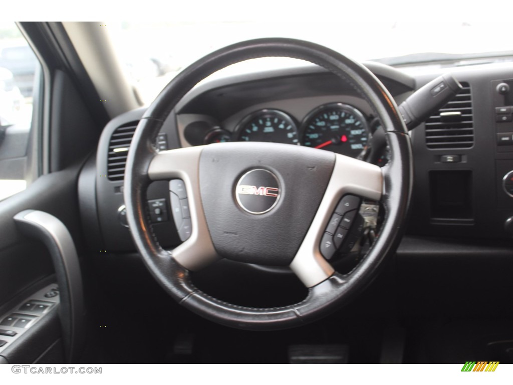 2012 Sierra 1500 SLE Crew Cab - Steel Gray Metallic / Ebony photo #21