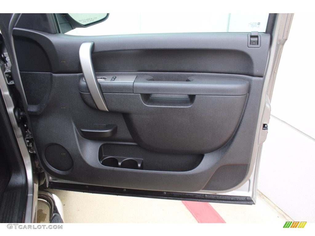 2012 Sierra 1500 SLE Crew Cab - Steel Gray Metallic / Ebony photo #25