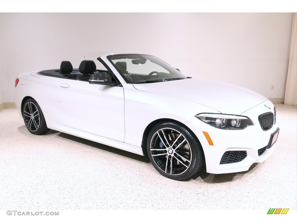 2018 2 Series M240i xDrive Convertible - Mineral White Metallic / Black photo #1