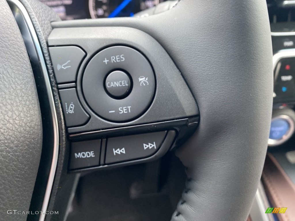 2021 Toyota Venza Hybrid Limited AWD Black Steering Wheel Photo #140017232