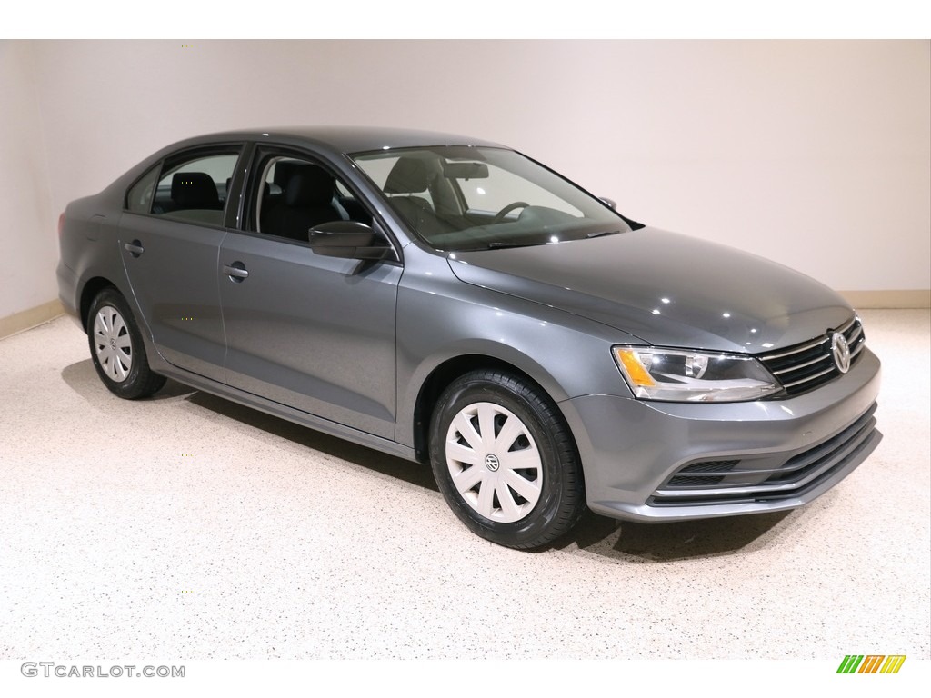 2016 Jetta S - Platinum Grey Metallic / Titan Black photo #1