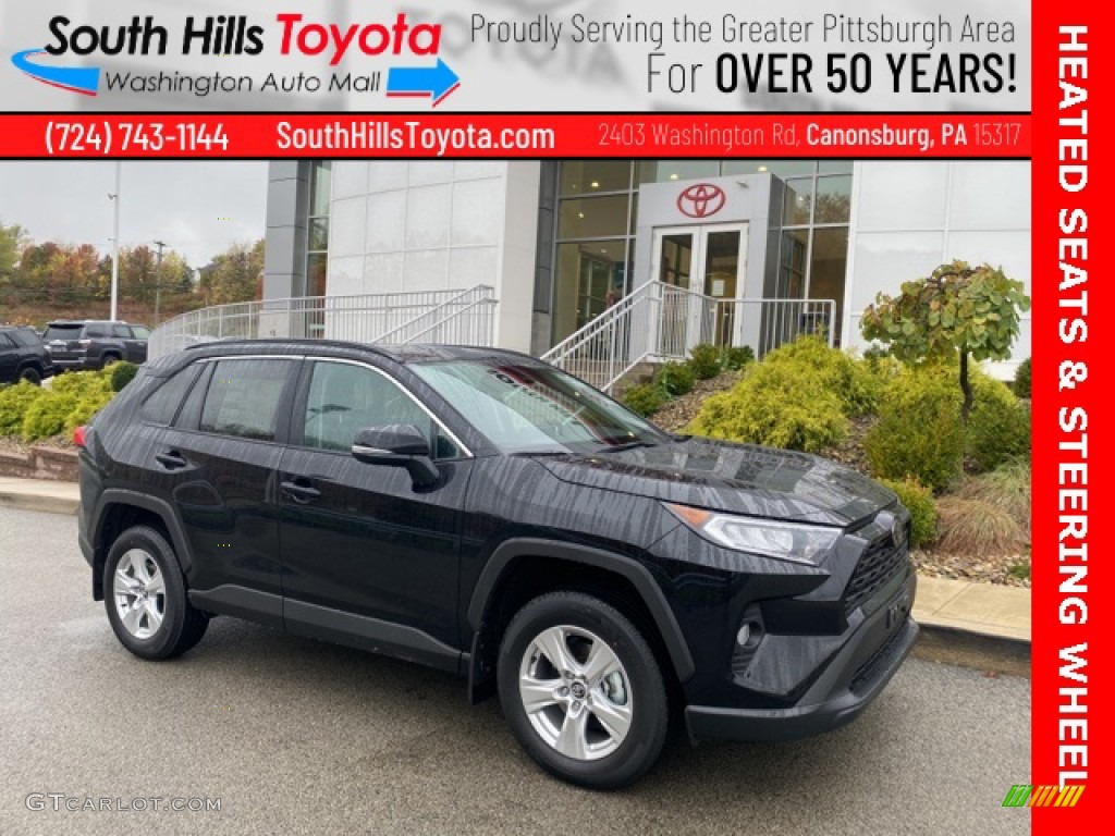 2021 RAV4 XLE AWD - Midnight Black Metallic / Light Gray photo #1