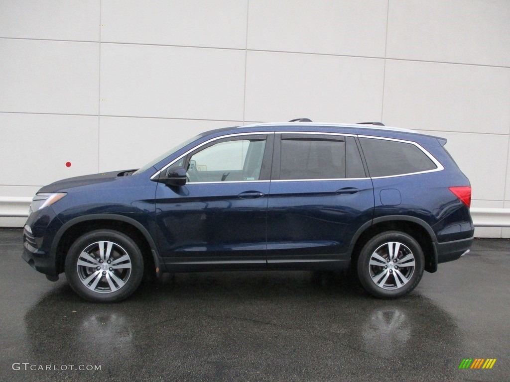 2018 Pilot EX-L AWD - Obsidian Blue Pearl / Gray photo #2