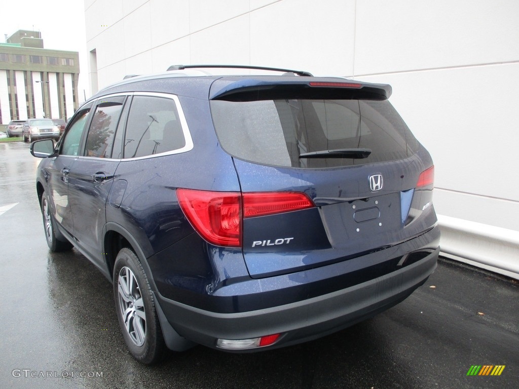 2018 Pilot EX-L AWD - Obsidian Blue Pearl / Gray photo #3