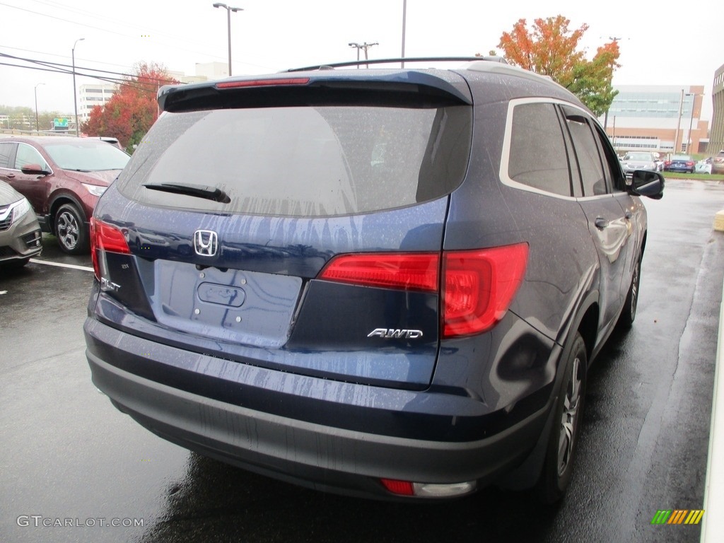 2018 Pilot EX-L AWD - Obsidian Blue Pearl / Gray photo #5
