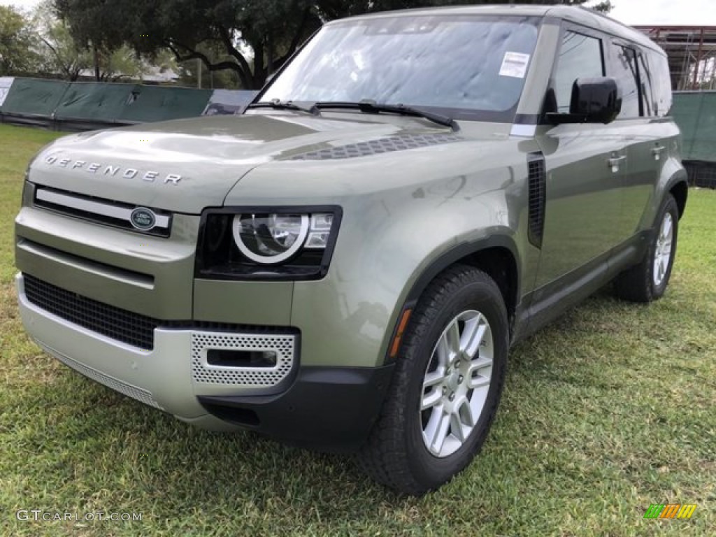Pangea Green Metallic 2020 Land Rover Defender 110 S Exterior Photo #140021465