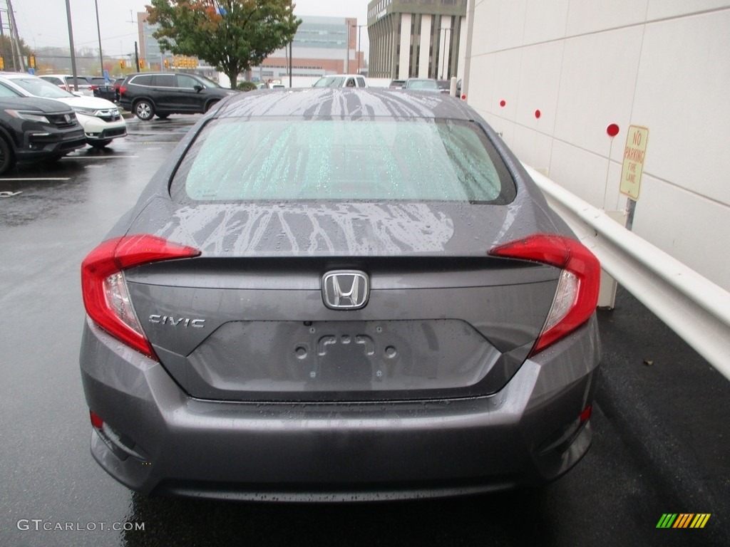 2017 Civic LX Sedan - Modern Steel Metallic / Gray photo #4