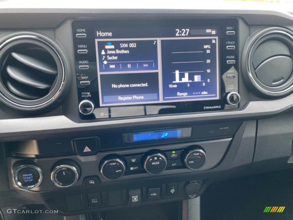 2021 Tacoma TRD Sport Double Cab 4x4 - Wind Chill Pearl / TRD Cement/Black photo #9