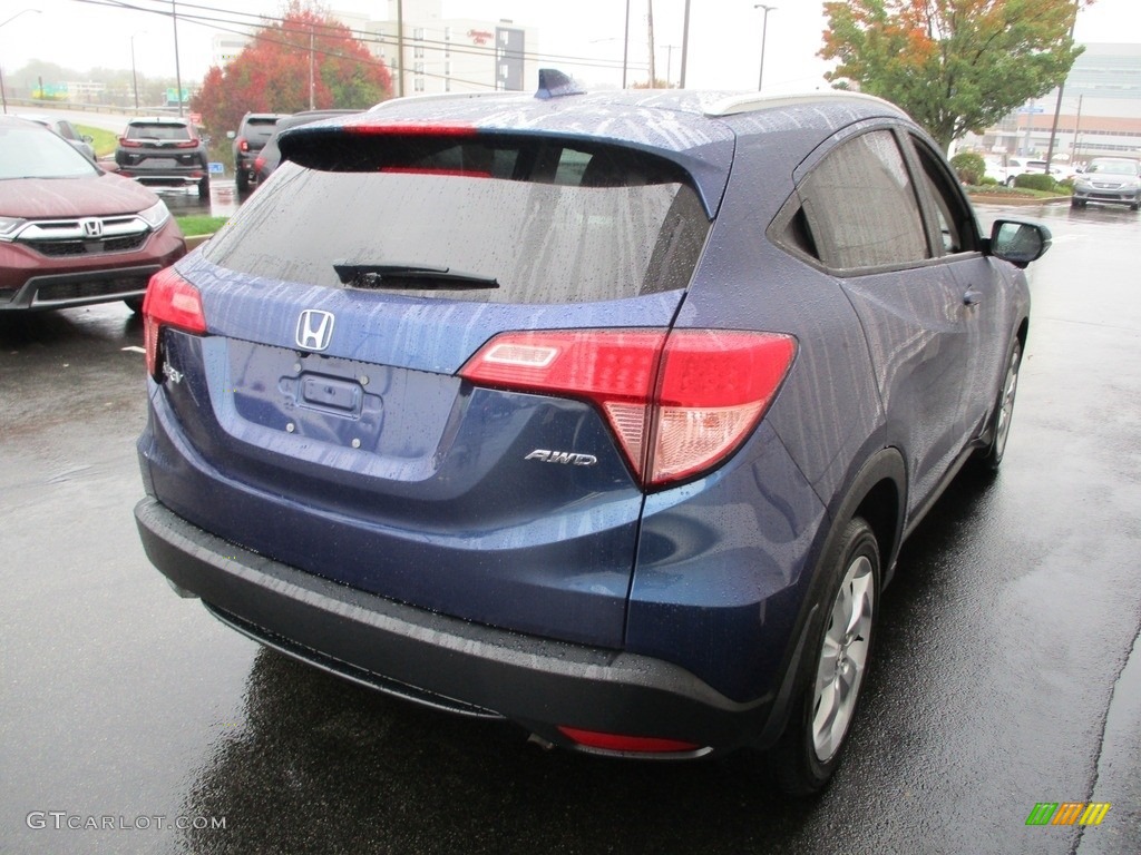 2016 HR-V EX-L Navi AWD - Deep Ocean Pearl / Gray photo #5