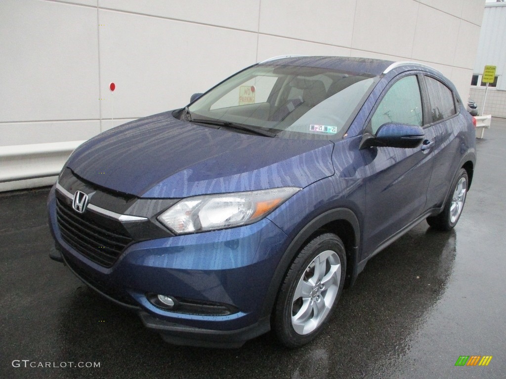 Deep Ocean Pearl 2016 Honda HR-V EX-L Navi AWD Exterior Photo #140023487