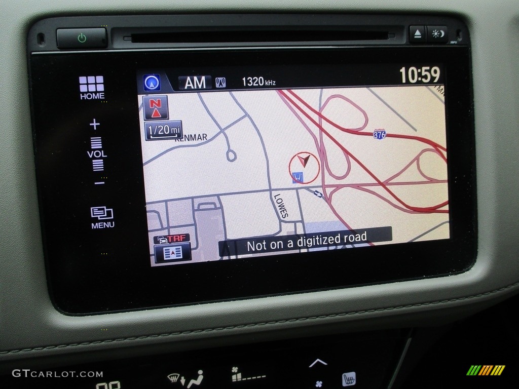 2016 HR-V EX-L Navi AWD - Deep Ocean Pearl / Gray photo #14