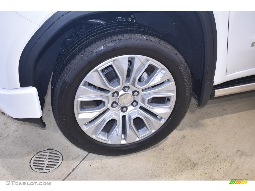2020 Sierra 1500 Denali Crew Cab 4WD - White Frost Tricoat / Dark Walnut/Dark Ash Gray photo #5