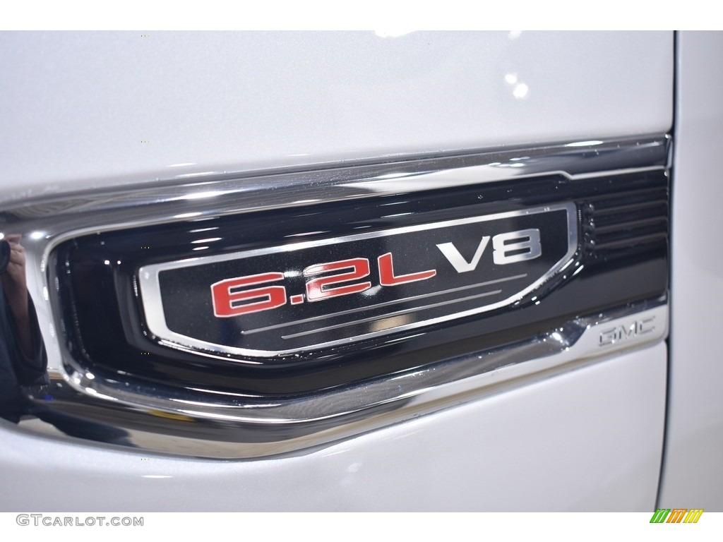 2020 Sierra 1500 Denali Crew Cab 4WD - White Frost Tricoat / Dark Walnut/Dark Ash Gray photo #6