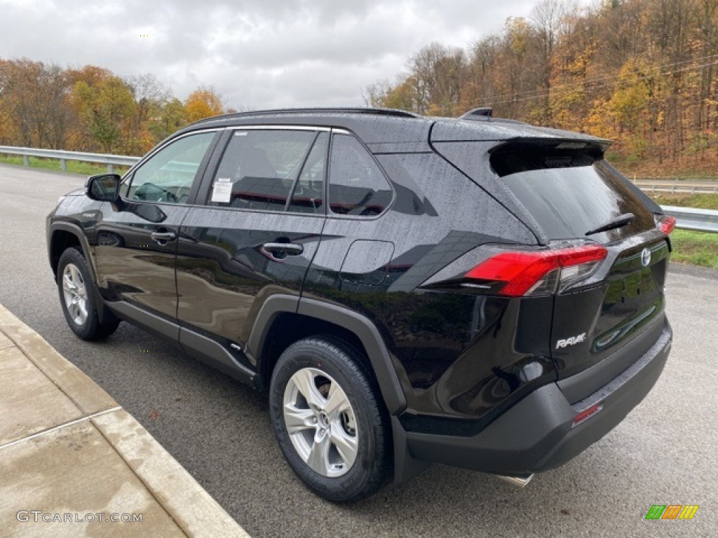 2021 RAV4 XLE AWD Hybrid - Midnight Black Metallic / Black photo #2