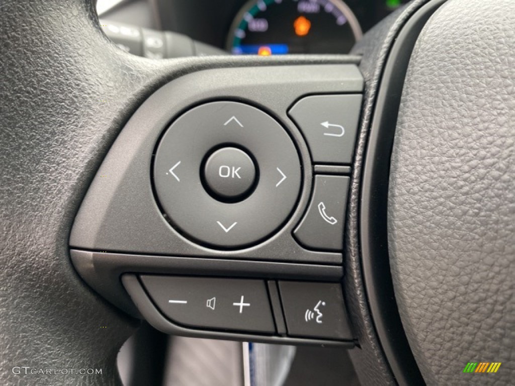 2021 RAV4 XLE AWD Hybrid - Midnight Black Metallic / Black photo #7