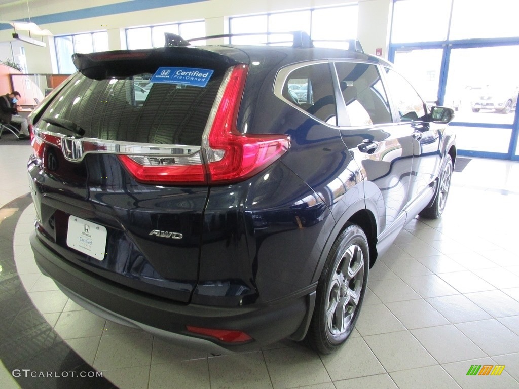 2018 CR-V EX-L AWD - Obsidian Blue Pearl / Ivory photo #7