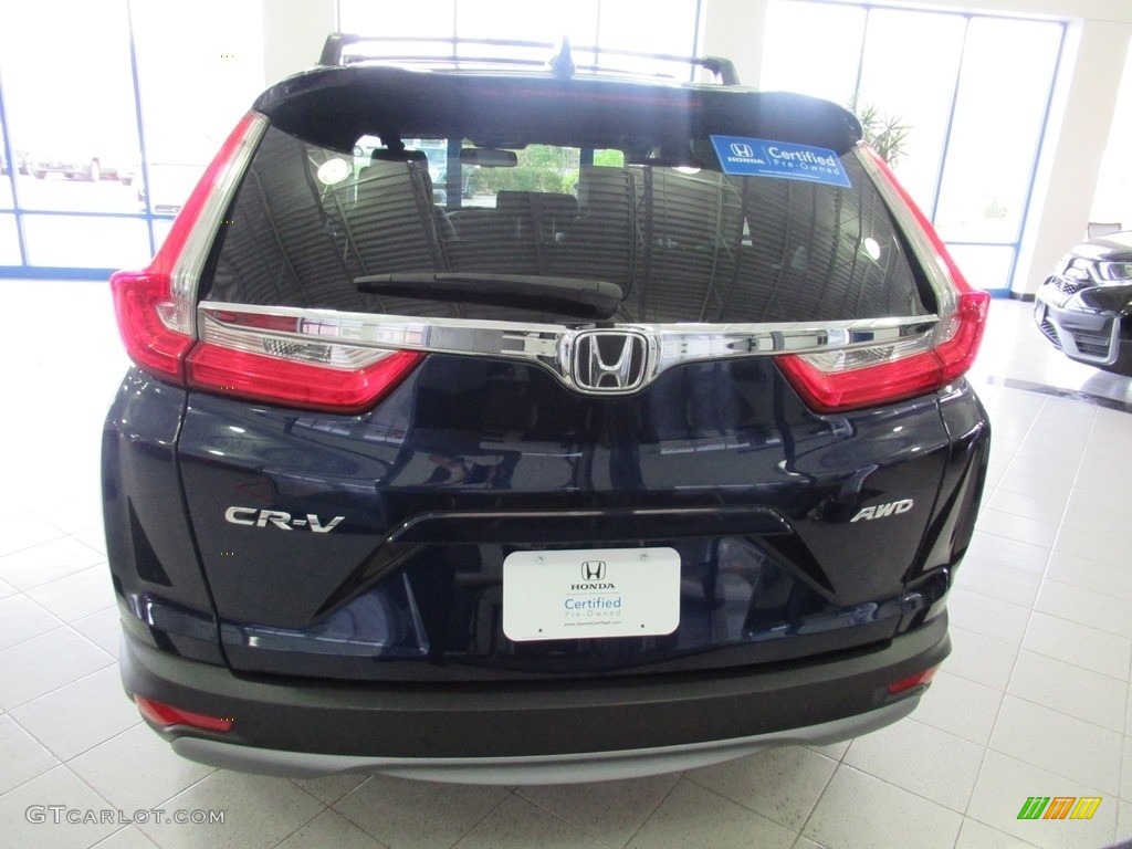 2018 CR-V EX-L AWD - Obsidian Blue Pearl / Ivory photo #8