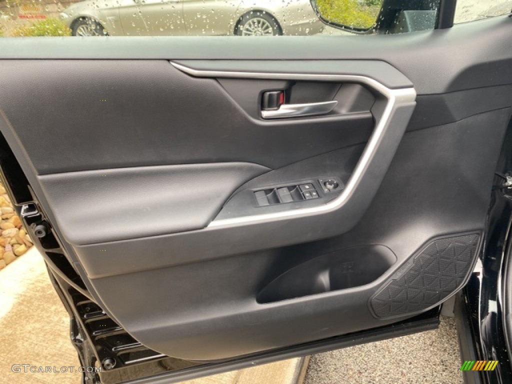 2021 RAV4 XLE AWD Hybrid - Midnight Black Metallic / Black photo #19