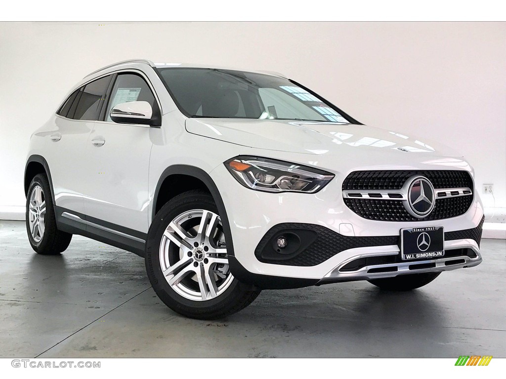 Digital White Metallic 2021 Mercedes-Benz GLA 250 Exterior Photo #140026346