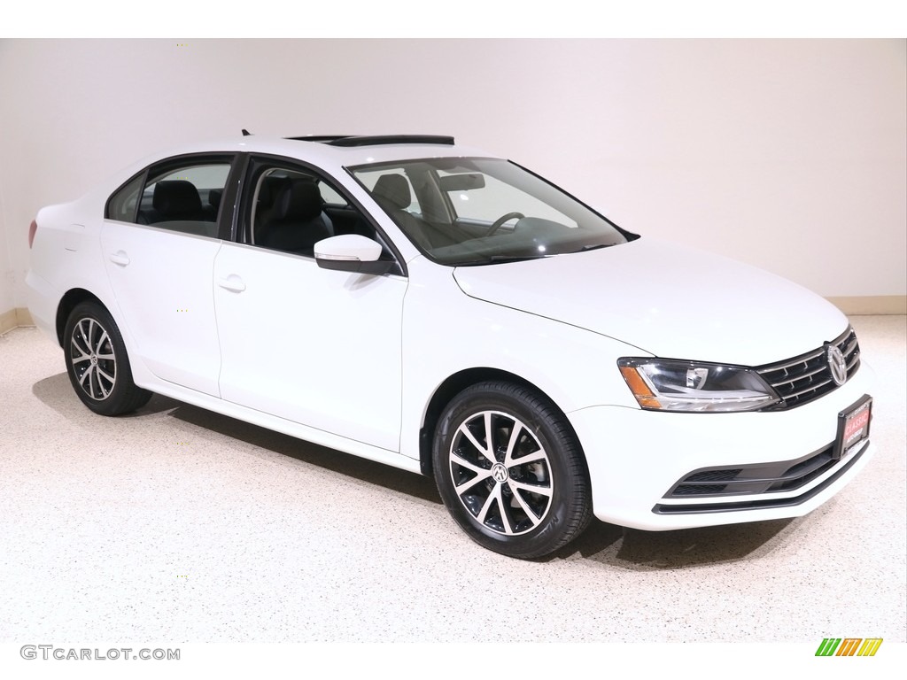 Pure White 2018 Volkswagen Jetta SE Exterior Photo #140026715