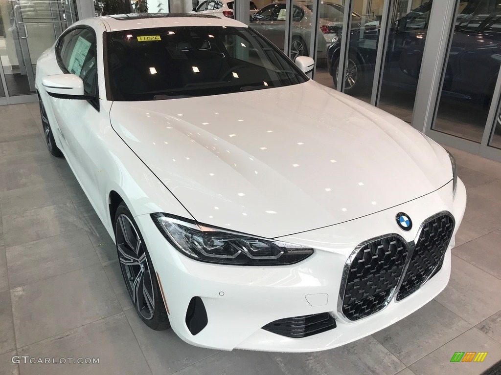 2021 4 Series 430i xDrive Coupe - Alpine White / Black photo #1