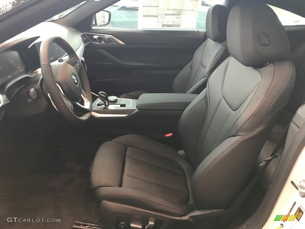 Black Interior 2021 BMW 4 Series 430i xDrive Coupe Photo #140027060