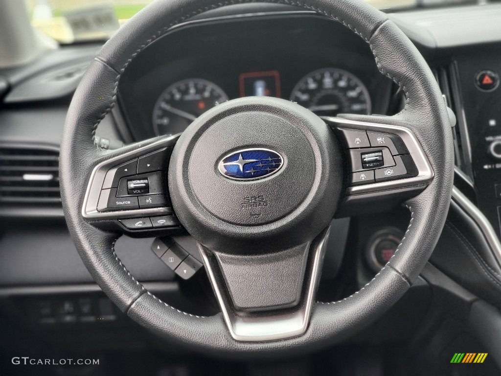 2020 Subaru Outback 2.5i Premium Slate Black Steering Wheel Photo #140027126