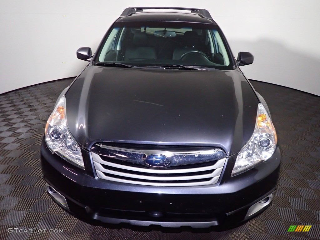 2011 Outback 2.5i Premium Wagon - Graphite Gray Metallic / Off Black photo #4
