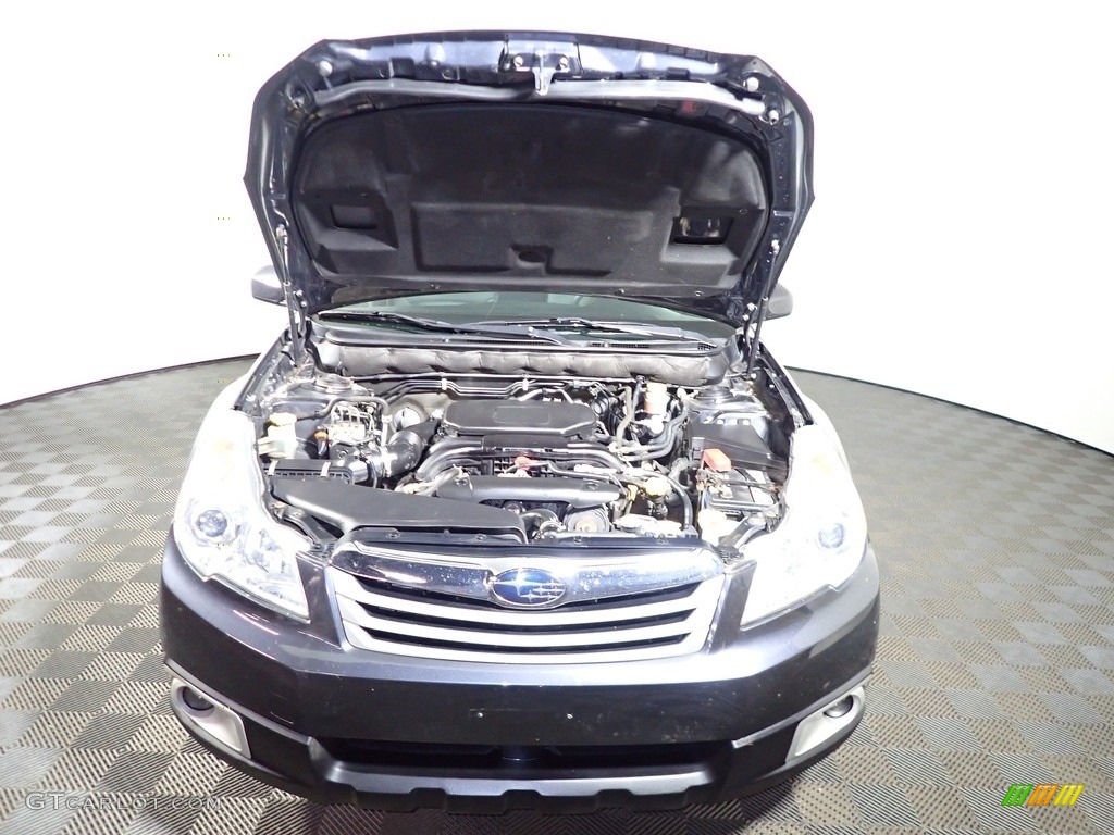 2011 Outback 2.5i Premium Wagon - Graphite Gray Metallic / Off Black photo #5